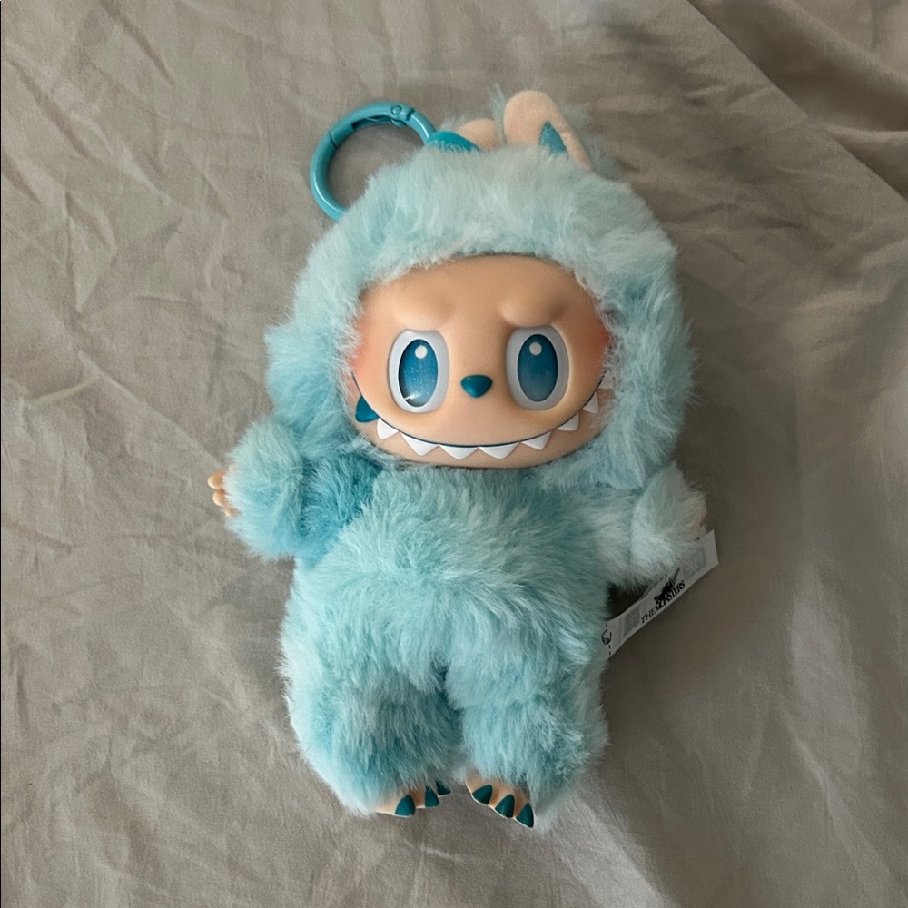 LABUBU Blue Furry Monster Action Figure